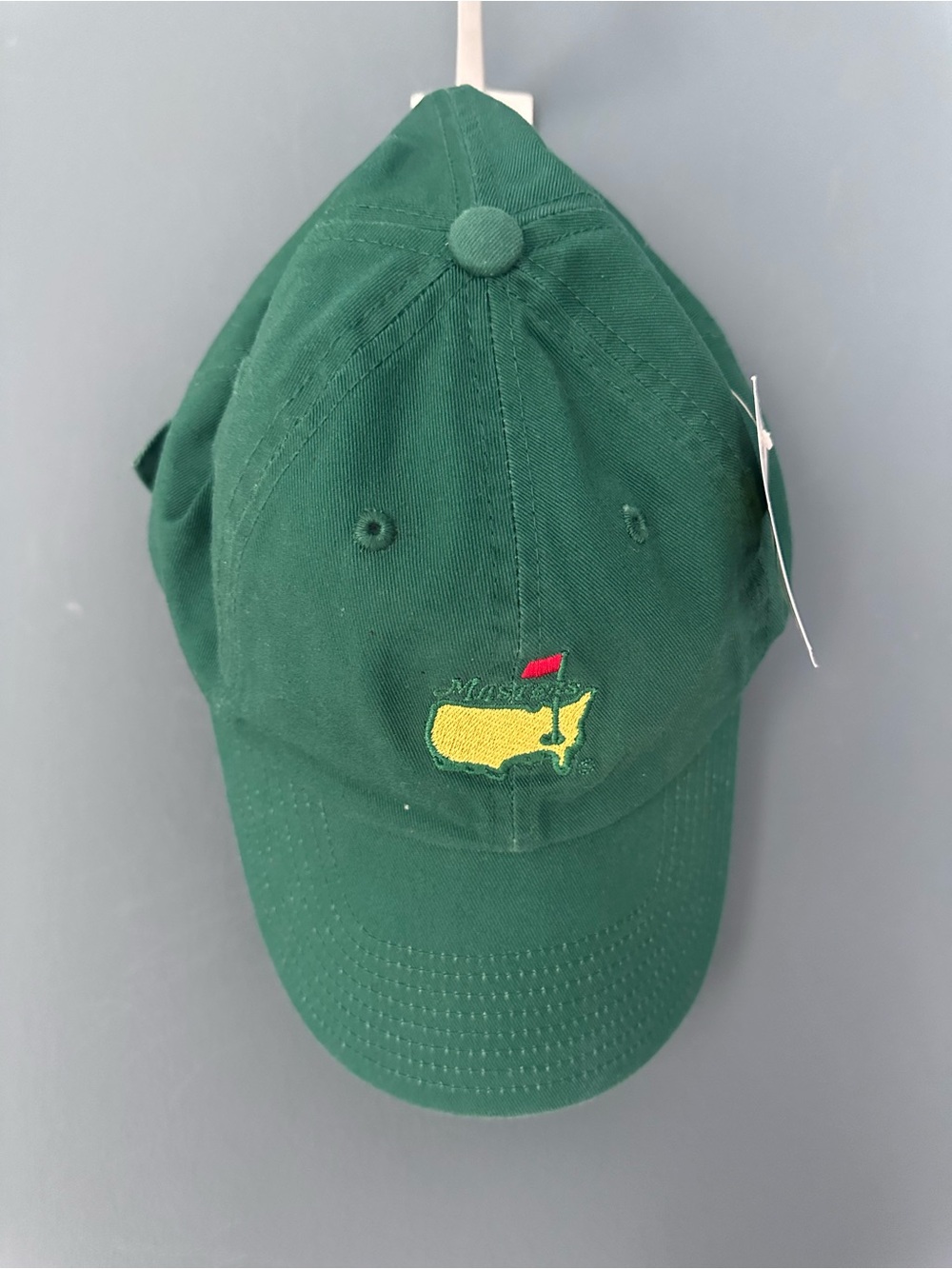 NWT Masters Augusta National Golf Hat Green Logo Adjustable Cap 100% Cotton
